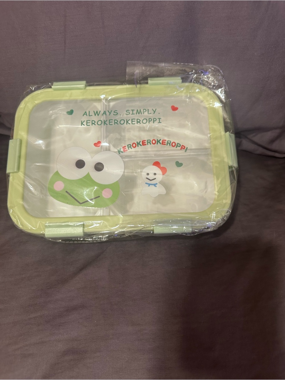 Sanrio Keroppi Green Lunch Box
